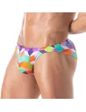 Print Swim Mini Briefs Purple