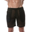 Short Long Transparent Pour Hommes noir