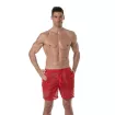 Short Long Transparent Pour Hommes Rouge de face