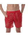 Short Long Pour Hommes rouge