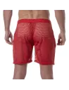 Short Long Transparent rouge de dos