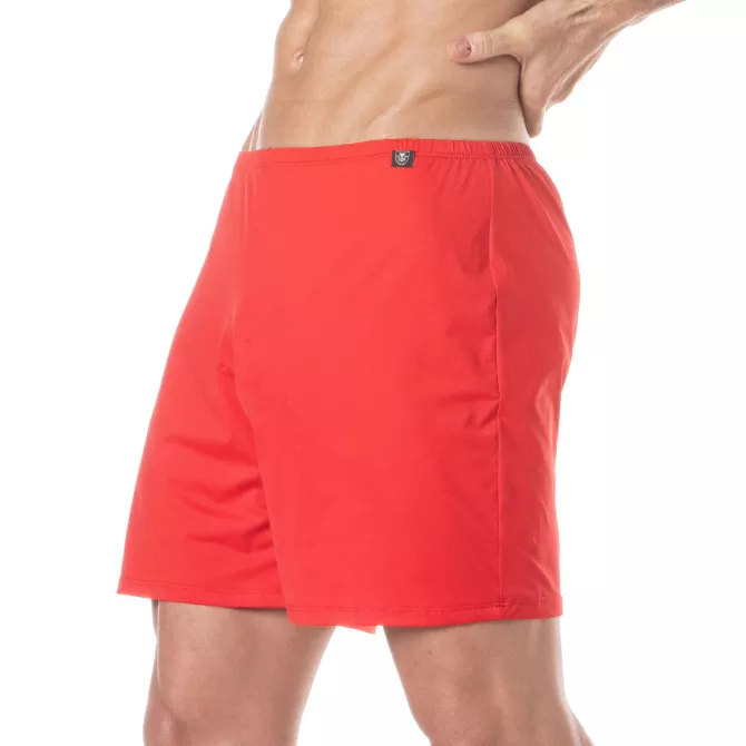 Exhib It Shorts Red from sideway