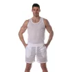 Débardeur en maille transparente Blanc de face