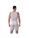 See Through Mesh Tank Top White