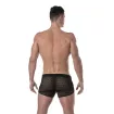Mini Shorts Pour Homme Transparent Noir