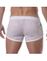 Mini Shorts Pour Homme Transparent Blanc
