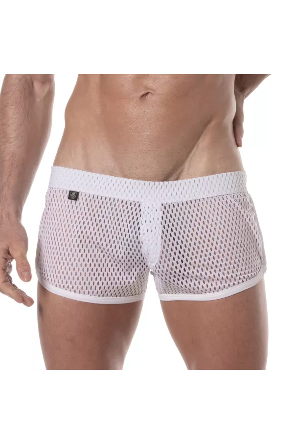 Mini Shorts Transparent Blanc