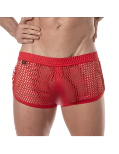 Mini Shorts Pour Homme Transparent Rouge  - Sportswear - TOF Paris