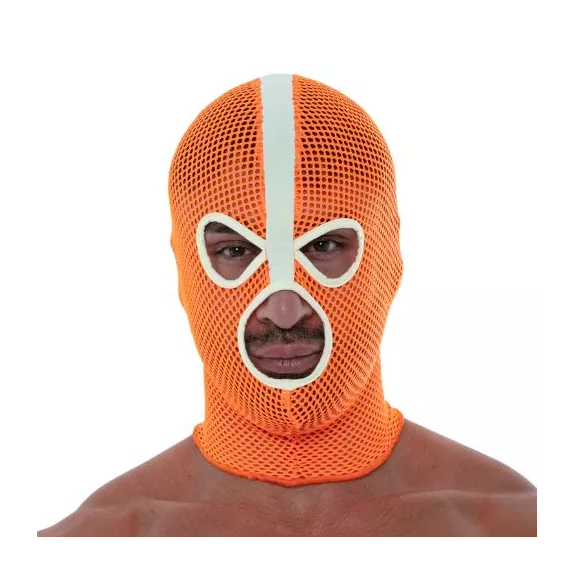 Cagoule en Résille Néon Orange