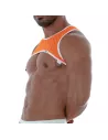 Harnais En Résille Néon Orange Pour Homme De Côté