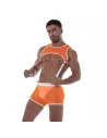 Neon Mesh Harness Orange For Men