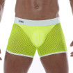 Short En Résille Néon Jaune Pour Homme - Sexywear - Tof Paris