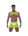Neon Mesh Harness Yellow with short For Men