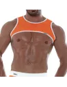 Neon Mesh Harness Orange Front For Men