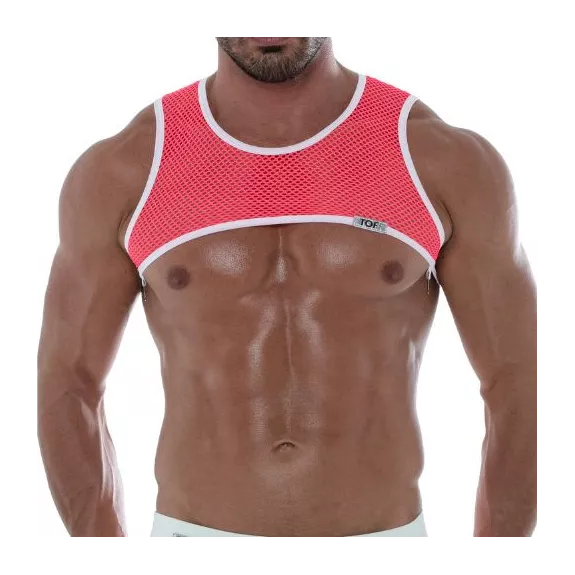 Neon Mesh Harness Pink