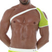 Harnais D'épaule En Mesh Néon Jaune Pour Hommes - Tof Paris