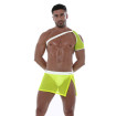 Harnais D'épaule En Mesh Néon Jaune Pour Hommes - Tof Paris