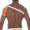 Neon Mesh Shoulder Harness Orange from the back