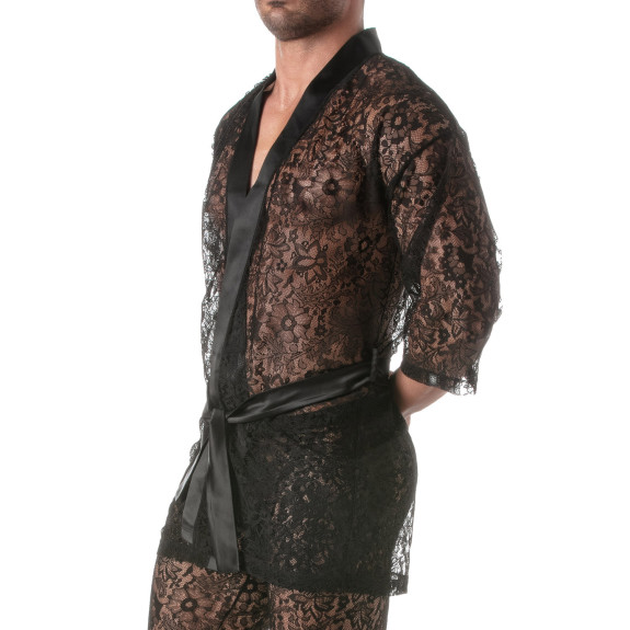Gilet Kimono En Dentelle pour hommes