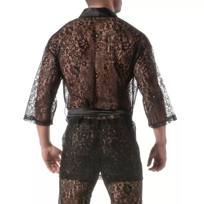 Gilet Kimono En Dentelle de dos