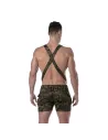 Army Overall Cargo Shorts from the back