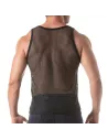 Débardeur En Résille Circuit noir avec un short chino sexy