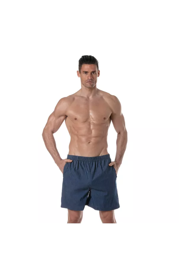 Bermuda En Denim Léger Pour Homme - Bermuda Casual - TOF Paris