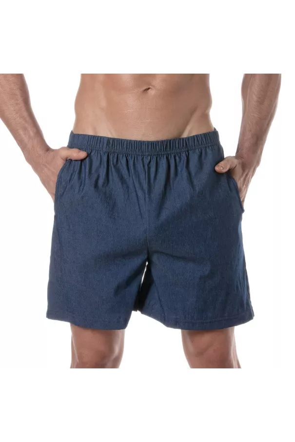 Bermuda En Denim Léger Pour Homme - Bermuda Casual - TOF Paris