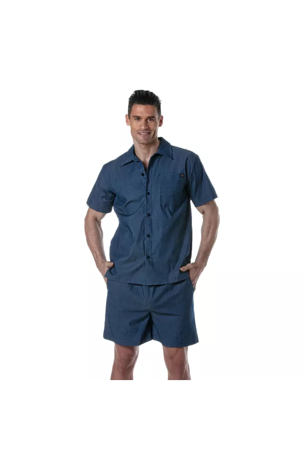 Bermuda En Denim Léger Pour Homme - Bermuda Casual - TOF Paris