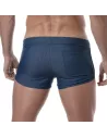 Light Denim Retro Short from the back