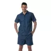 Chemise A Manches Courtes En Denim Léger avec un short ete