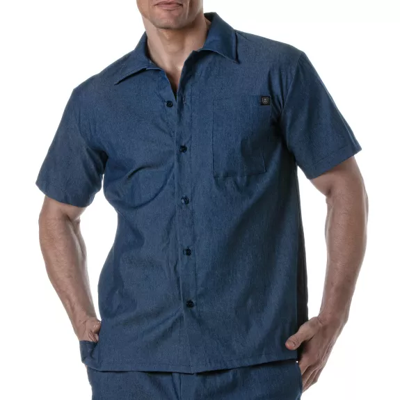 Light Denim Short Sleeve Shirt