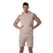 Men wearing a Sleevless Bamboo Hoodie