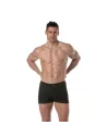 Urban Jean Mini Shorts with a men
