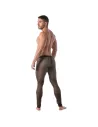Leggings Circuit en résille Noir Pour Homme de Profil