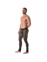 Homme Portant un Leggings Circuit en résille Noir